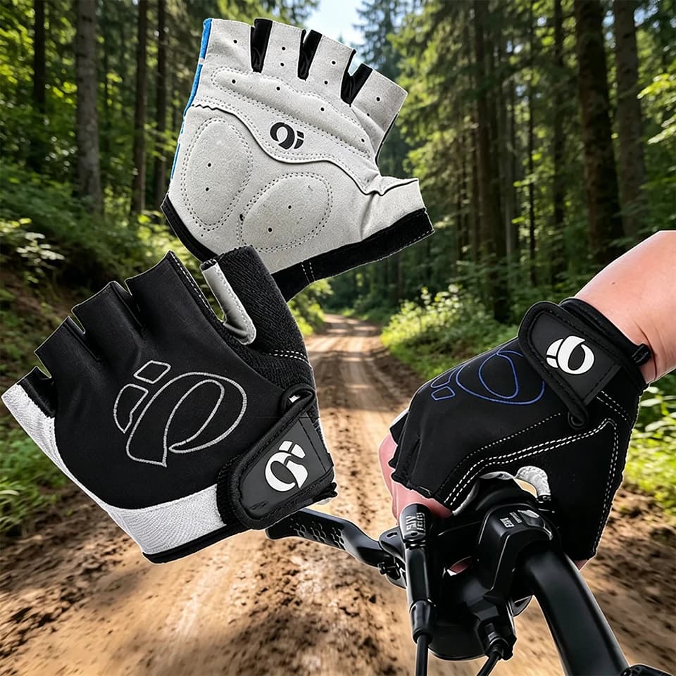Guanti da Bici Mezze Dita Antiscivolo Ammortizzanti Traspiranti per MTB Bici da Strada Allenamento in Palestra Accessori Ciclismo