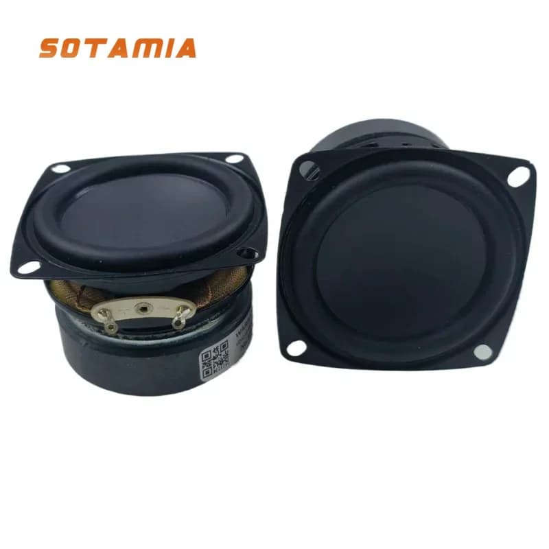 SOTAMIA 2Pcs 2.25 Inch Portable Full Range Audio Speaker 4 Ohm 10W DIY Bluetooth Speaker Sound Music Loudspeaker Home Theater