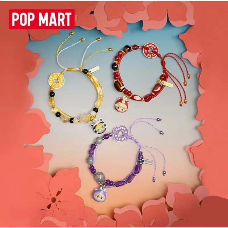 POPMART Labubu Have A Good Run Series Bracelet Exquisite Decorative Trendy Blind Box Home Furnishing Peripheries Brithday Gifts