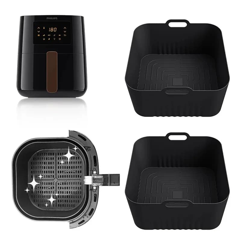 Air Frying Silicone Mold Compatible with HD9252 HD9200 HD9255, Air Frying Accessories 4-5L