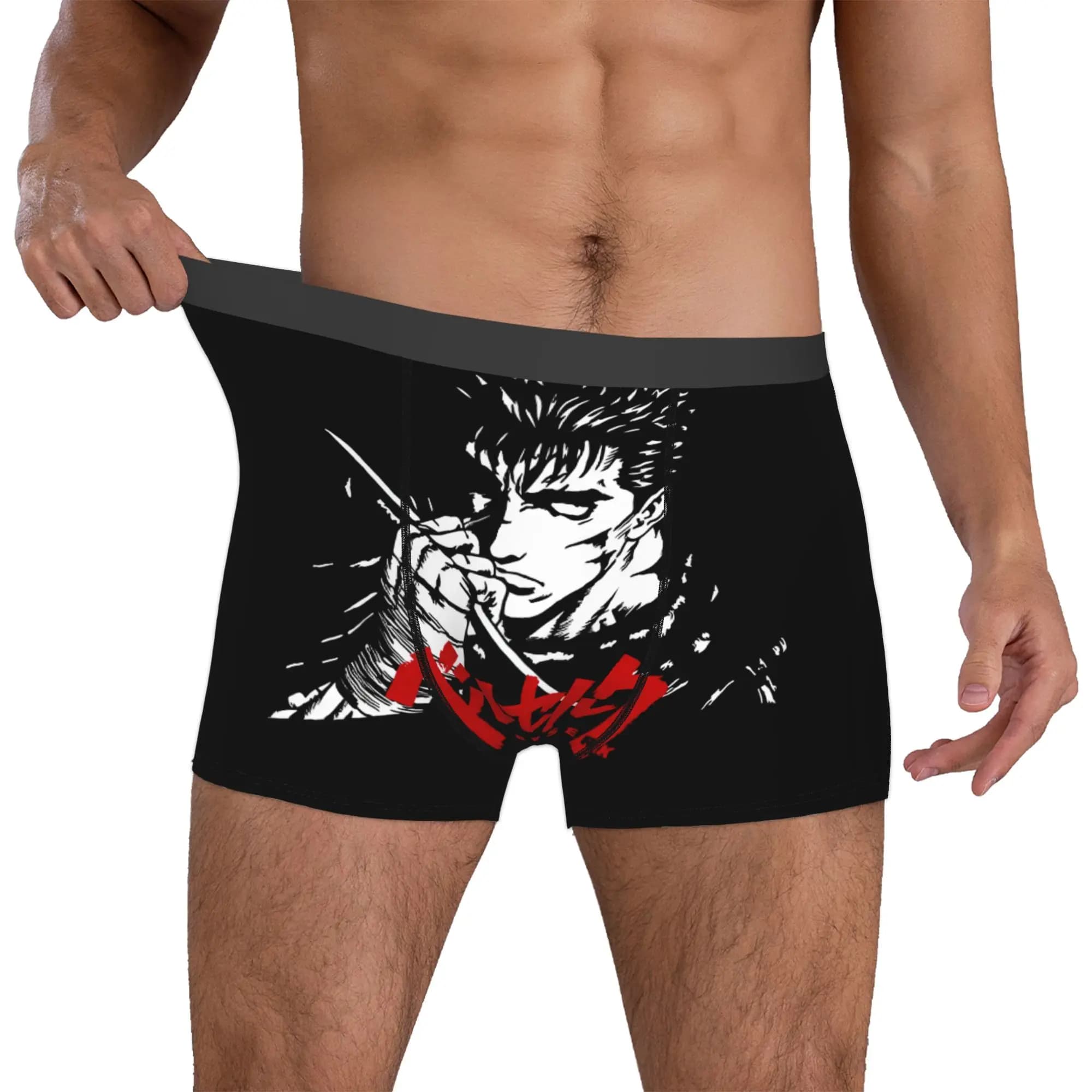 B-Berserks Boxer Shorts For Men 3D Print Brand Warriors Imprinted Warrior Comic Underwear Panties Briefs Stretch Underpants