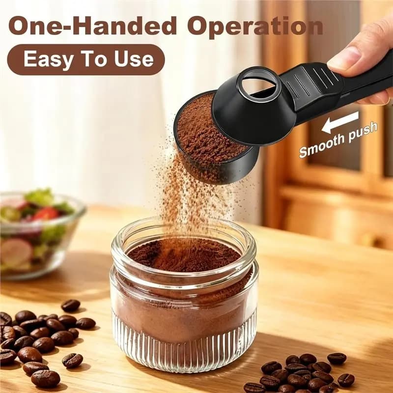ABLN-Coffee & Protein Powder Scoop,2 Pcs Coffee Scoop With Funnel Measuring 2 TBSP Capacity For Reusable K Cup Refiller