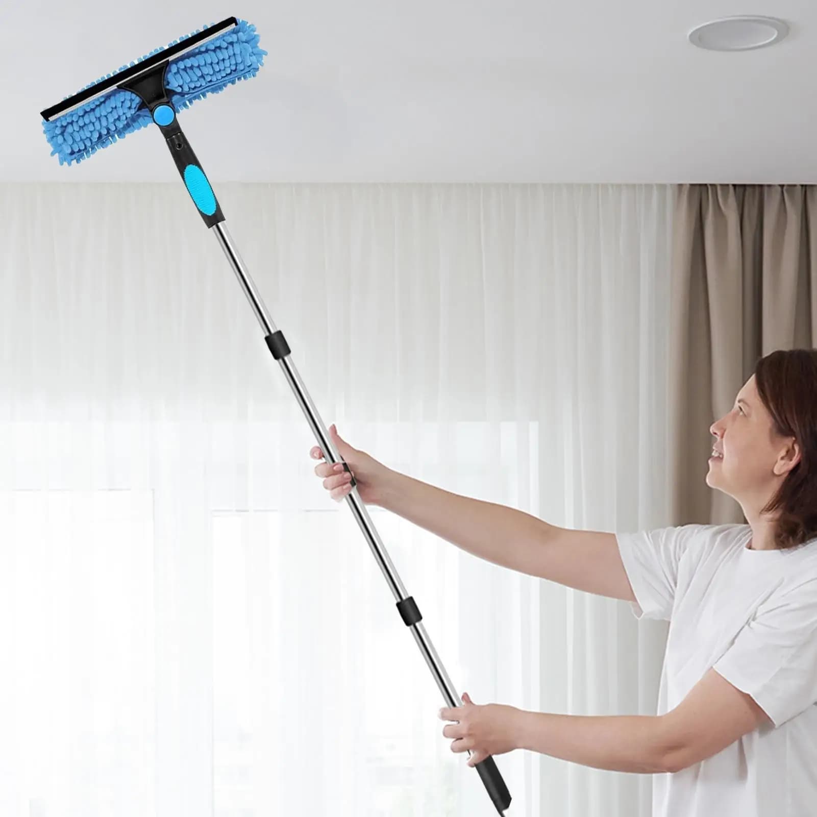 Extensible Spool Long for High Ceilings Reusable Cleaning Tools Spolverino Spooling Kit for Wall Fan for Furniture