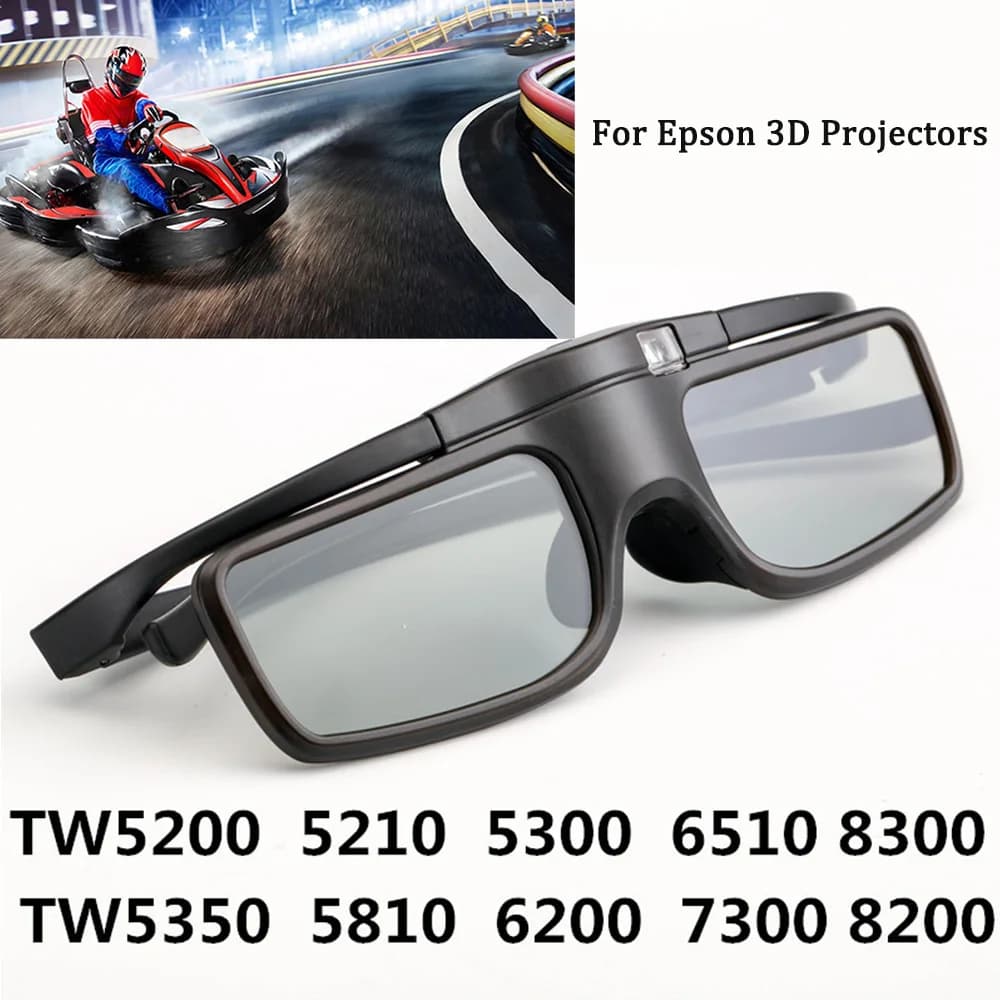 Hot 1PC Occhiali 3D con otturatore attivo per Epson TW5700/5400/5600/930 Per Samsung, Sony 3D TV Proiettore RF Bluetooth ricaricabile