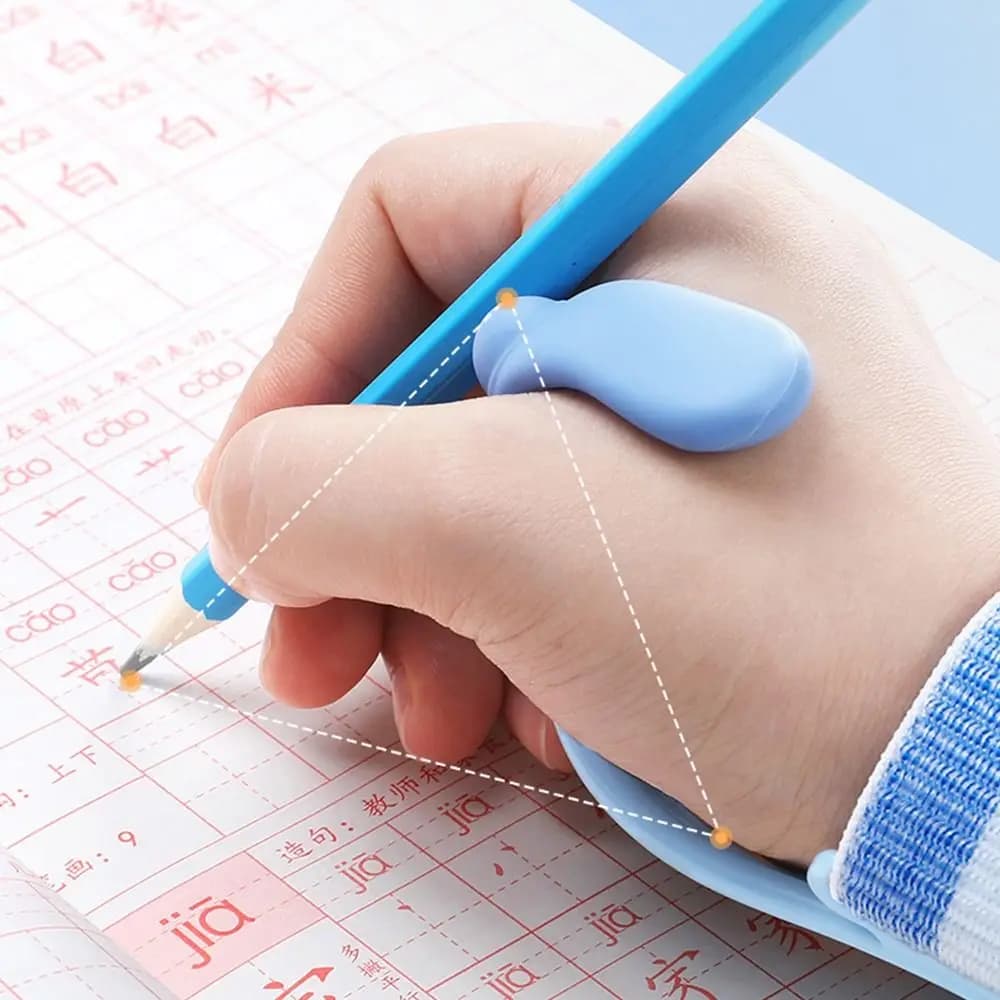 Correttore Posturale per Scrittura Bambini, Supporto per la Presa della Matita, Ausilio Anti-Incurvatura del Polso, Strumento di Correzione per la Scrittura a Mano Libera