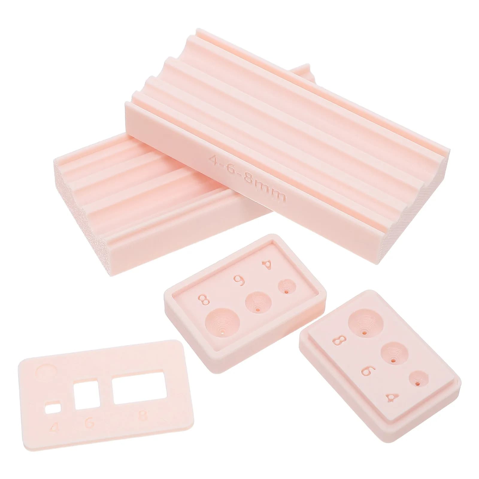 Set di Strumenti per Creazione Gioielli in Argilla, Stampi Sferici, Rullo per Argilla Polimerica, Perforatore per Perline Rotonde da 4, 6, 8 mm, Accessori per Fai da Te