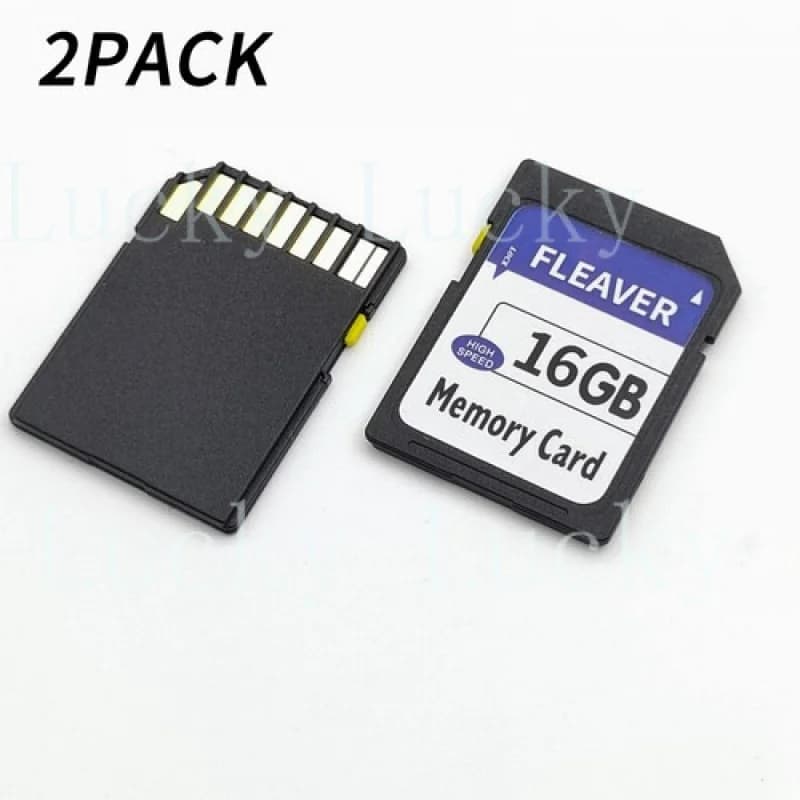 Scheda di Memoria Flash SDHC FLEVER da 16GB Classe 4 - Confezione da 2 Schede SD in Confezione Retail