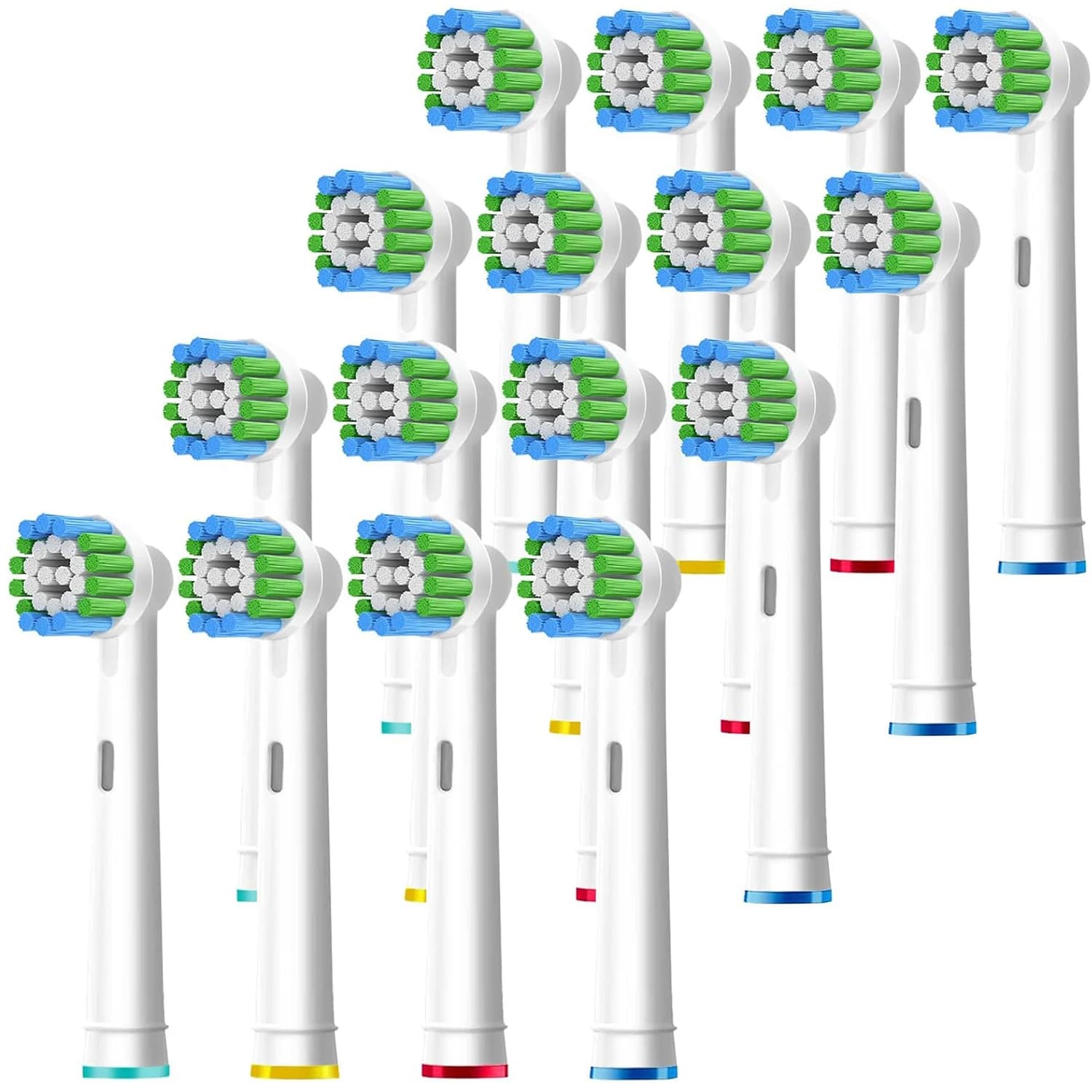 Confezione da 4/8/12/16 Testine di Ricambio Compatibili con Spazzolini Elettrici Oral-B Braun Professional