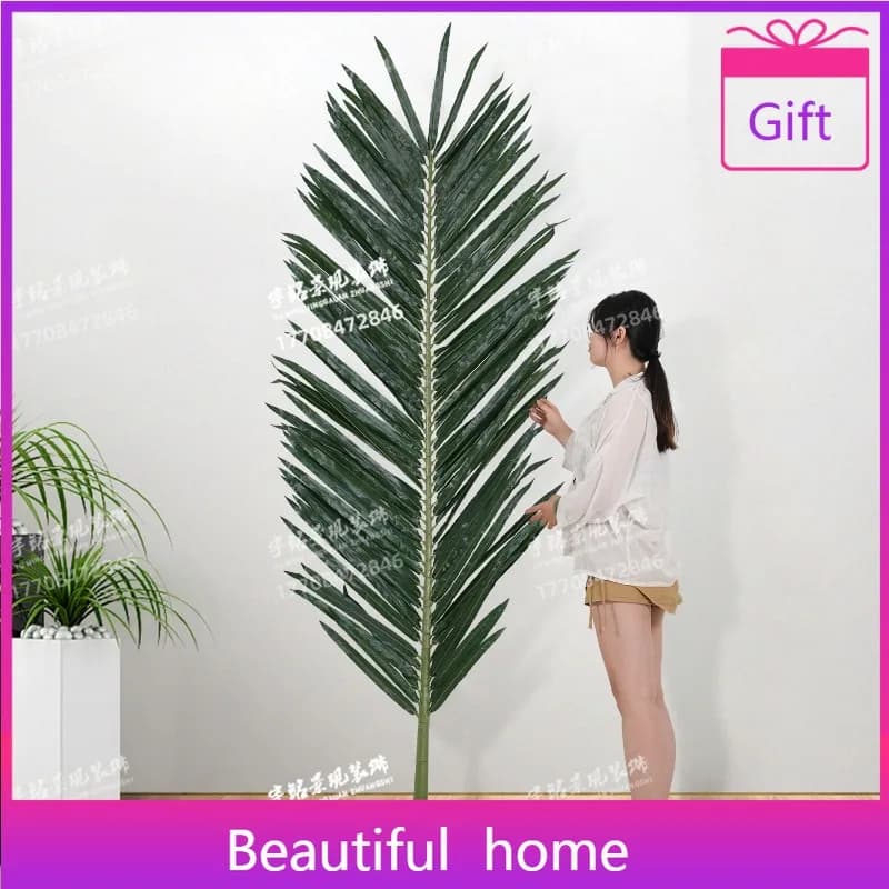Artificial coconut tree leaves Great artificial landscape Tree tropical green plant Decoration Palm leaves Special outdoor