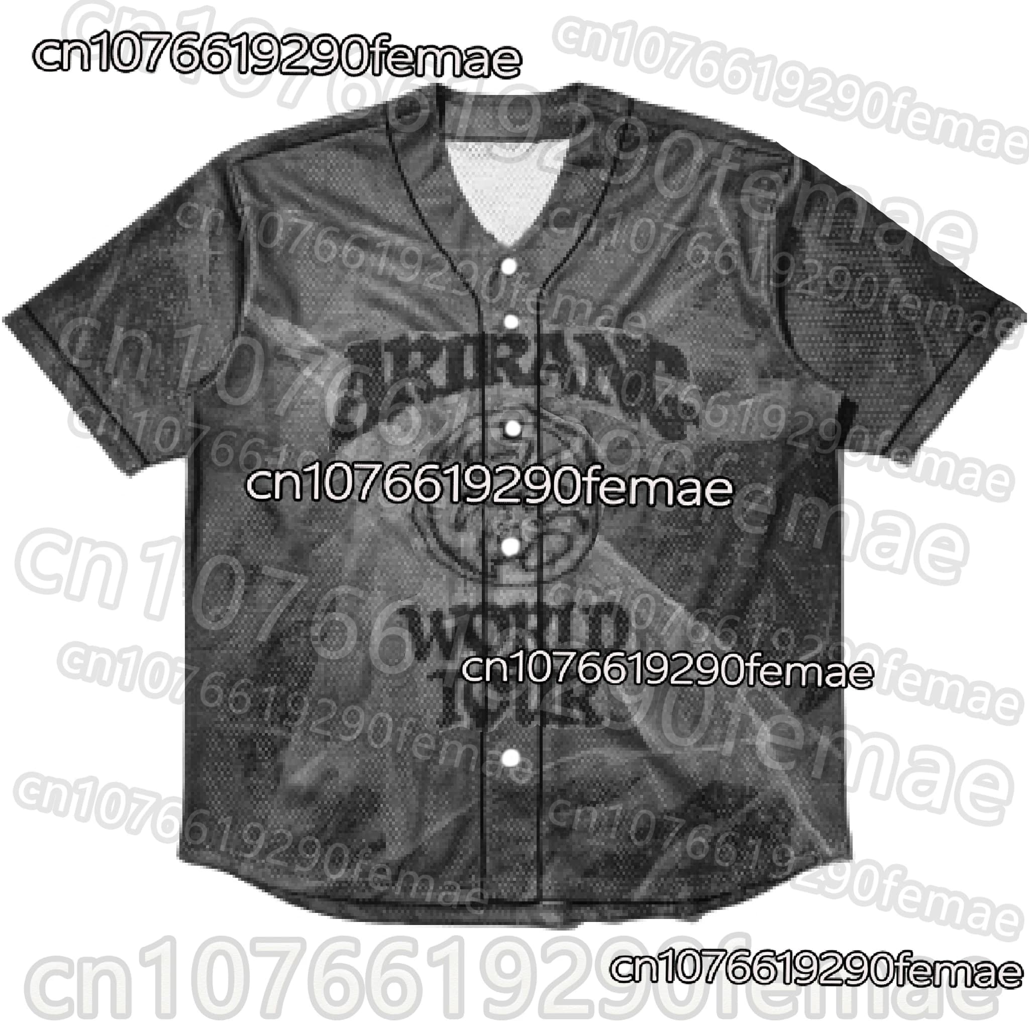Y2K Baseball T-shirt indispensable for concerts for teenage girls and women, sports cycling shirt for street dance performance KPOP