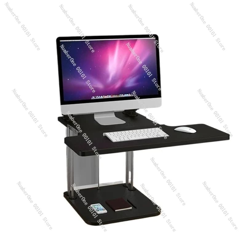 Convertitore da scrivania in piedi regolabile in altezza per postali di lavoro desktop, laptop e monitor per la configurazione ergonomica dell'ufficio