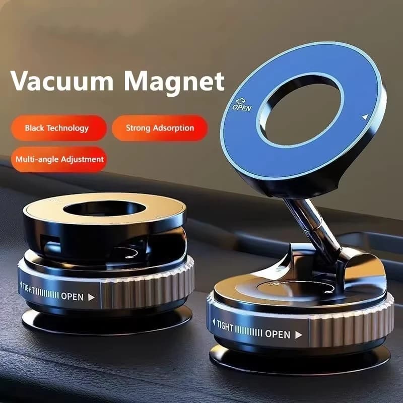 Supporto Magnetico per Telefono da Auto Pieghevole con Regolazione Multi-Angolo a 360° ° Supporto Magnetico Rotante per Telefono da Auto con Forte Attrazione per Navigazione