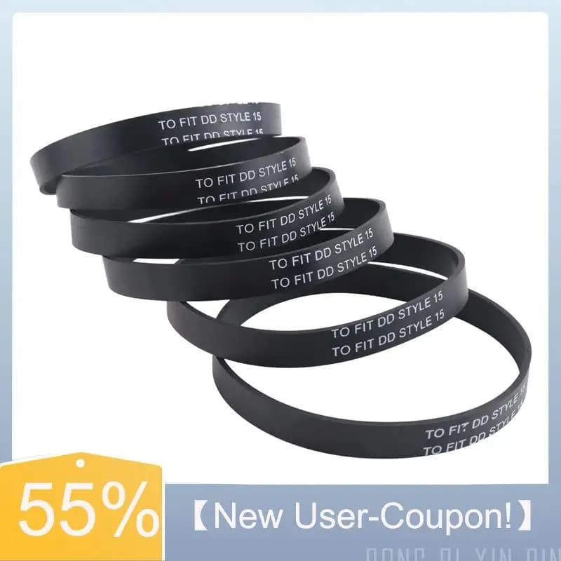 A60T Effortless 6 Pieces Replacement Vacuum Cleaner Knurled Belt Compatible For Dirt Devil Style 15 Upright Vacuum Cleaner