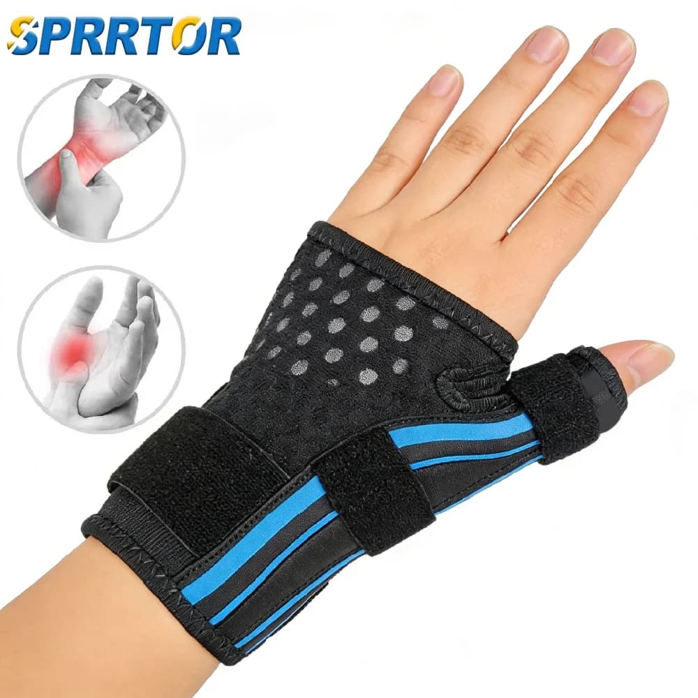1 Pezzo Tutore Spica per Pollice e Polso, Supporto Stabilizzatore per Mano Destra e Sinistra, Sollievo per Pollice a Gattonata, Dolore Articolare CMC, Artrite