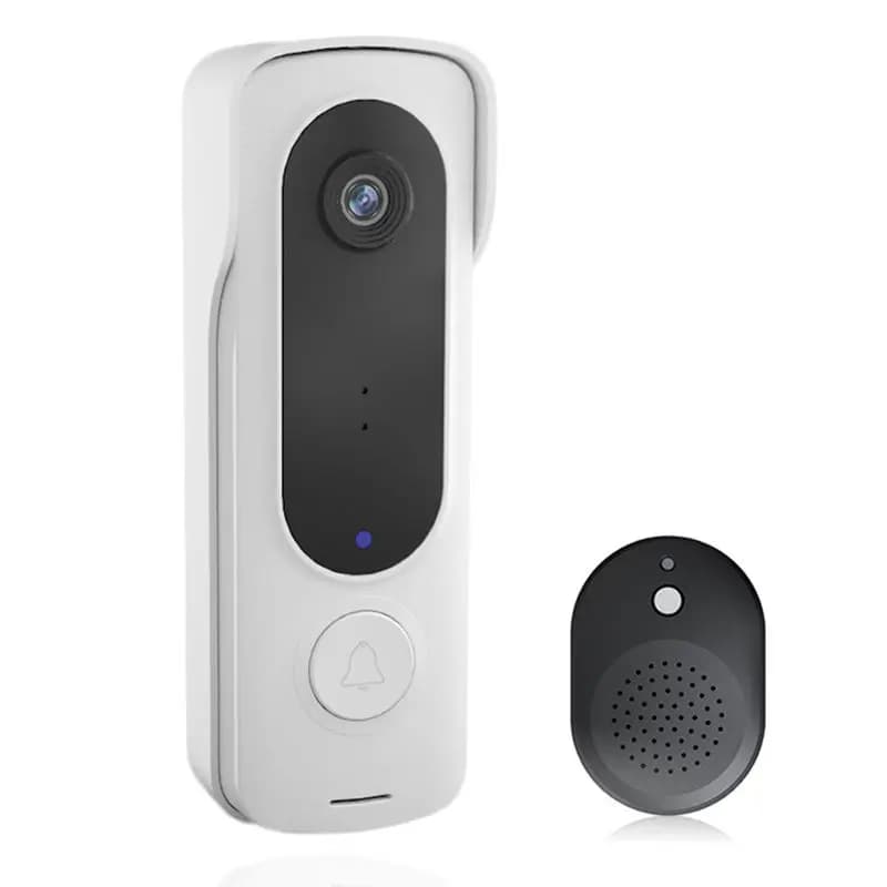 Campanello Video Wireless Intelligente HLZS, Citofono Digitale WIFI, Campanello Elettronico, Telecamera di Sicurezza Domestica 480P
