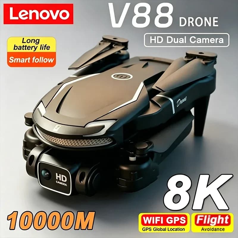 Lenovo Drone V88 8K 5G Professional HD Dual Camera Aerial Photography 15000M Remote Control Aircraft Folding Quadcopter 2026 New