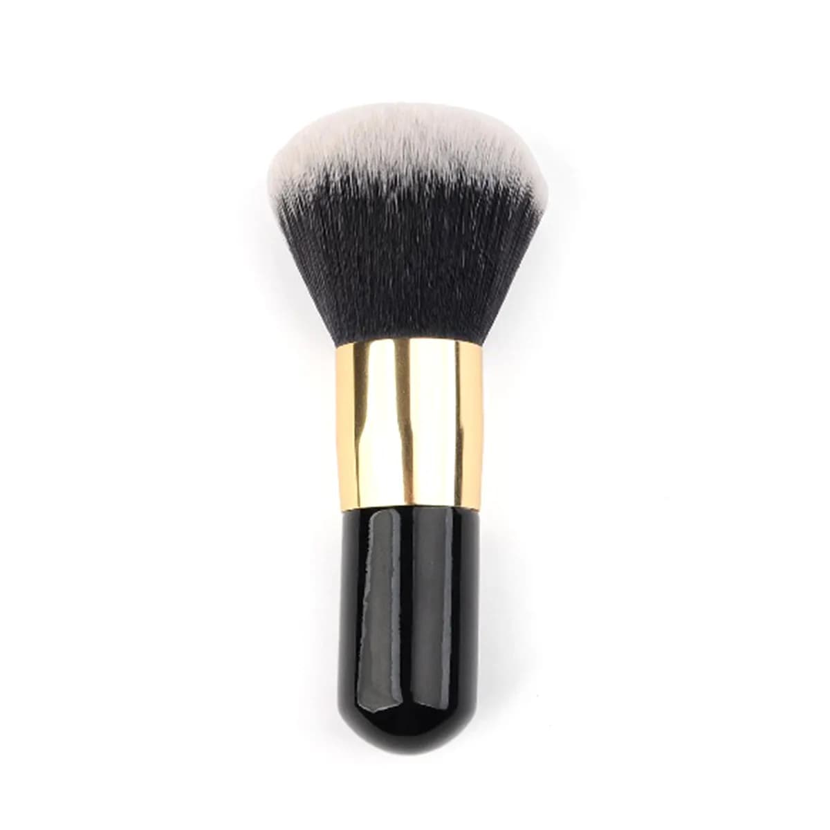 Flat Foundation Brush Large Round Head Dense Synthetic Bristles for Liquid Cream Cream Mineral Makeup Full Coverage