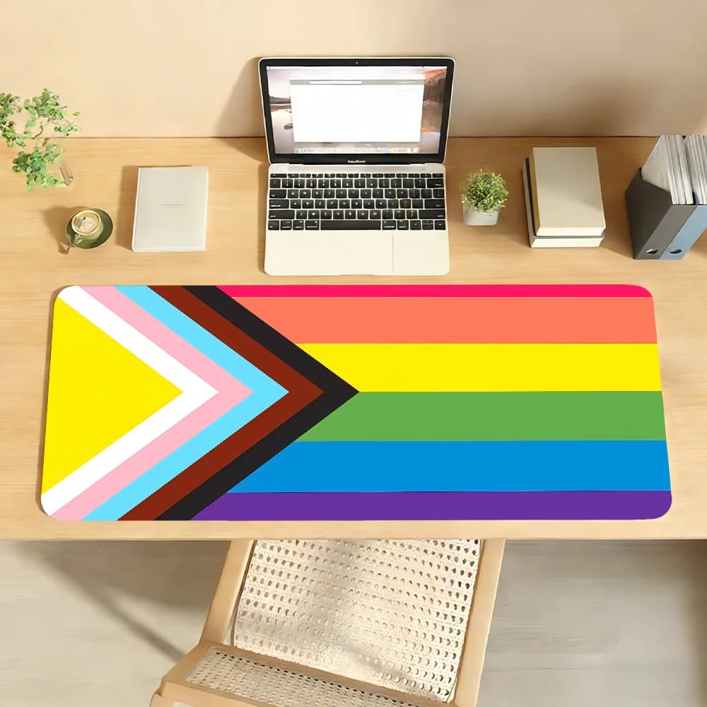 Tappetino per mouse Pride Month 2026, tappetino per computer in gomma antiscivolo, tappetino da scrivania per gamer, decorazione, per laptop, ufficio, grande