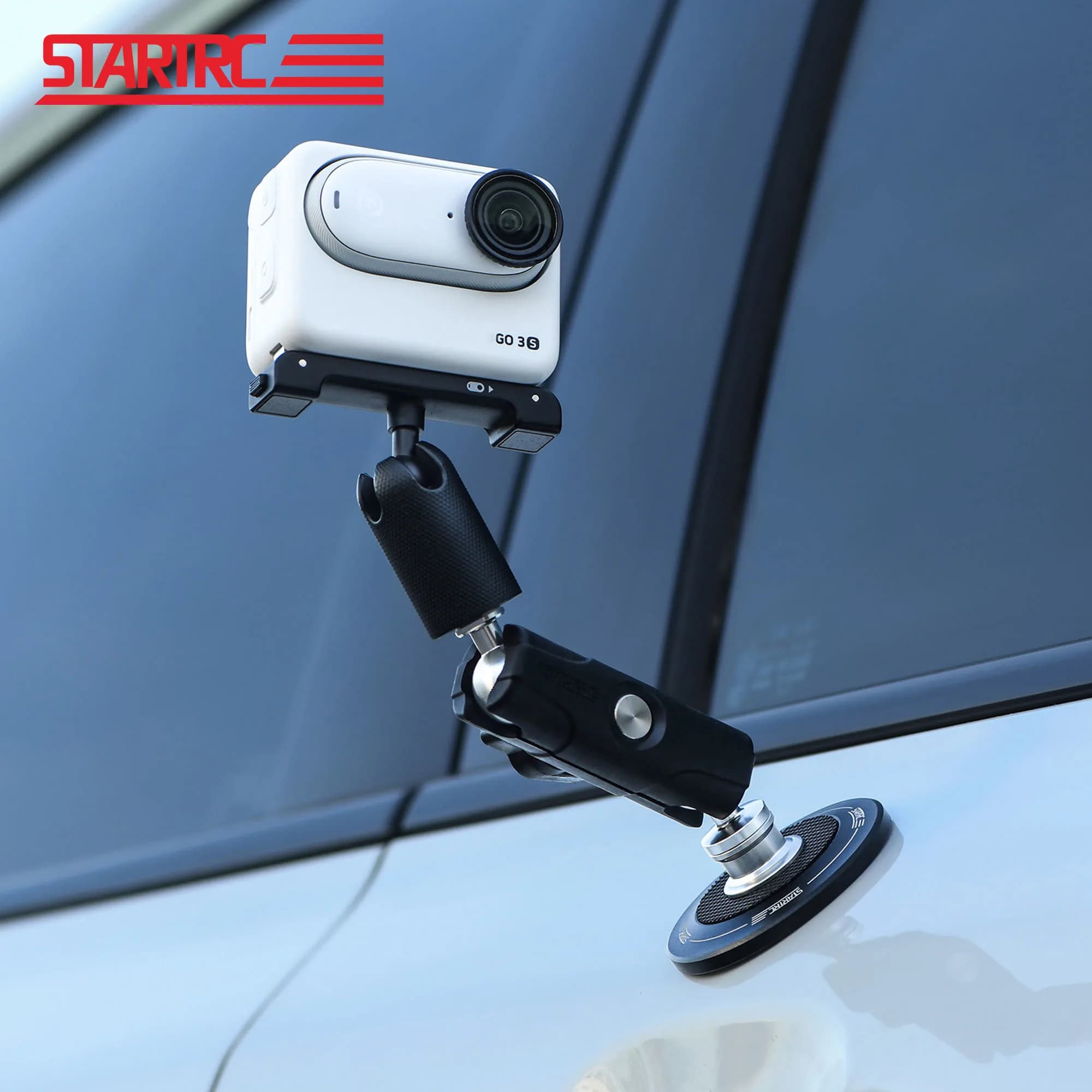 Universal Metal Frame Magnetic Bracket for Insta360 X5/X4/Go3S/Ace Pro/Action 5 Pro/Gopro Camera Support Accessories