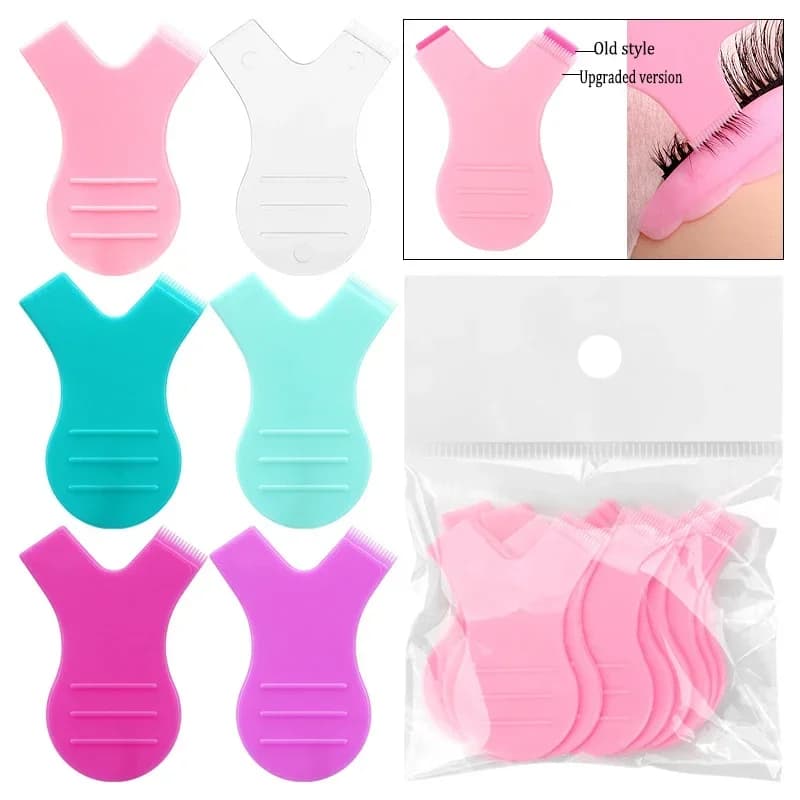 vvocci Set di 10 Strumenti per Ciglia Finte, Applicatore per Ciglia, Set per Lifting, Cuscinetti in Silicone per Modellare, Rulli per Ciglia, Asta Morbida e Resistente