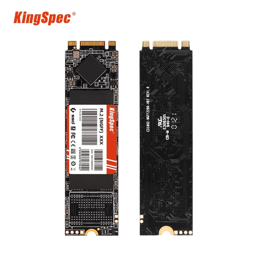 KingSpec NGFF M2 SSD 2280 SATA 128GB 256GB 512GB 1TB M.2 SSD Disco rigido interno a stato solido per desktop portatile Notebook Lenovo