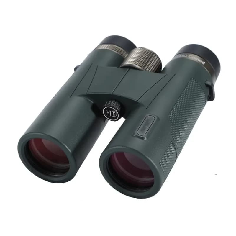 Outdoor Bird Watching Hunting IPX7 Waterproof BAK4 Handheld ED Binoculars 12x42 Telescope Binoculares Long Range