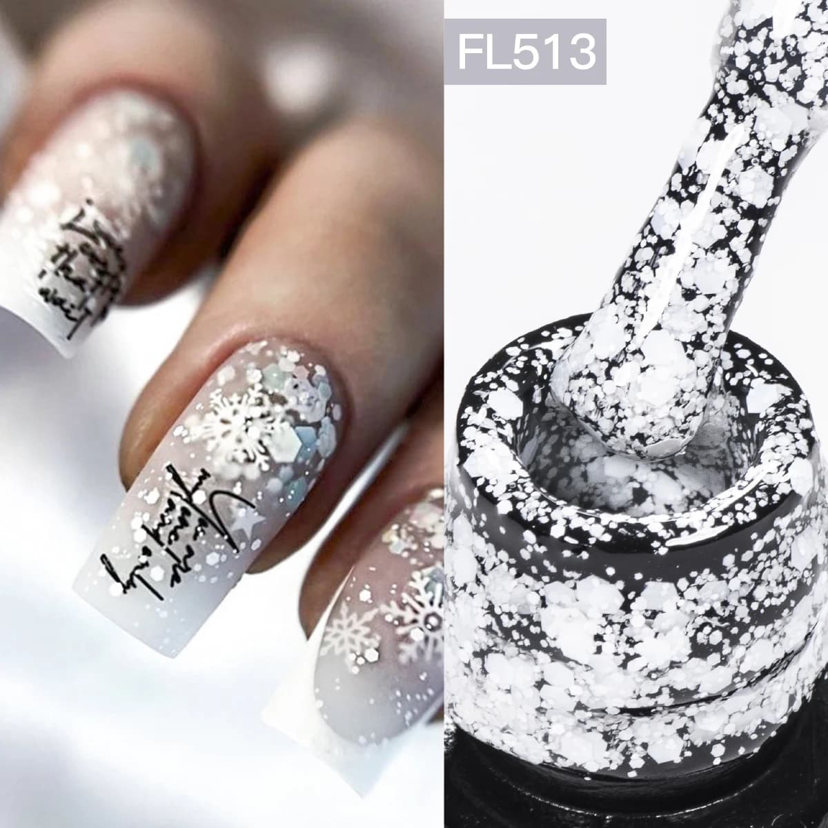 7ml Fiocco di neve Gel Smalto per unghie UV LED Semi permanente Bianco latte Rosa Glitter Neve Paillettes Gel Unghie Art Design Vernice per manicure
