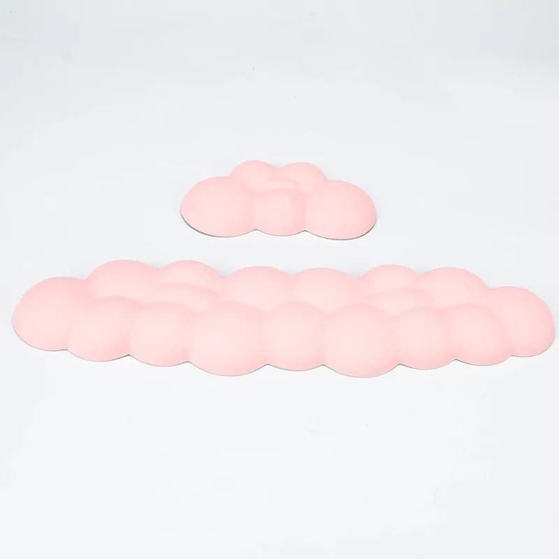 Cloud poggiapolsi tappetino per mouse ergonomico tastiera mouse pad con poggiapolsi impermeabile in pelle PU antiscivolo pad accessori per giocatori