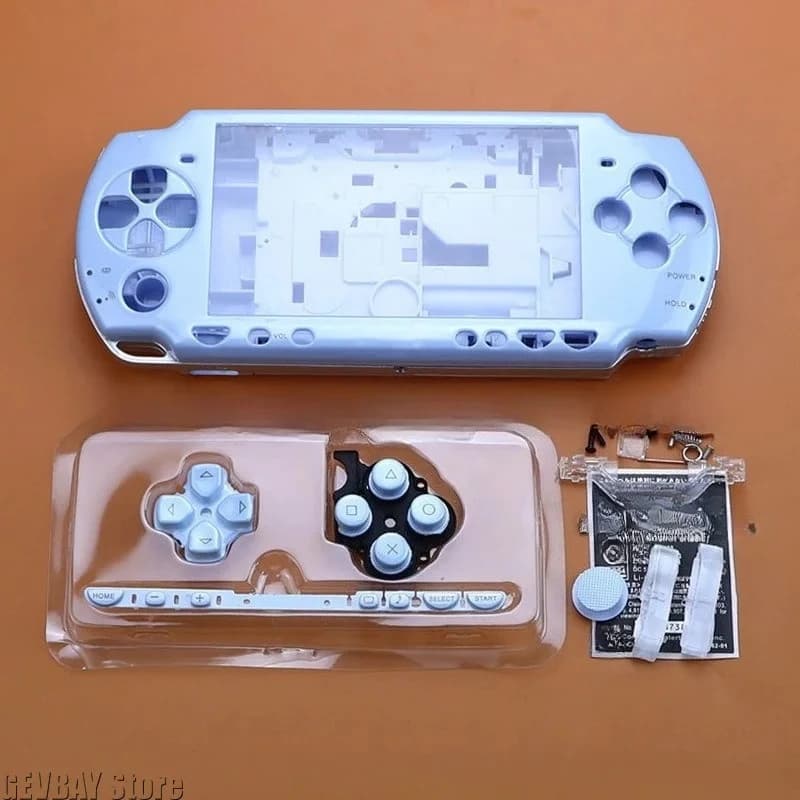 For PSP 2000 Game Console Shell (Including Buttons) - Drop-Proof Scratch-Proof Sweat-Proof Full-Coverage Repair Parts Kit