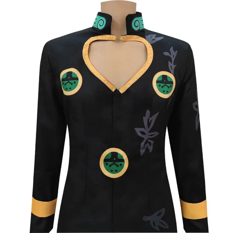 Costume di Giorno Giovanna x,3;f\6;h/ABC123JOJO, Parrucca Cosplay Anime, Abito Bizzarro da Uomo Biondo, Vestiti per Halloween e Carnevale