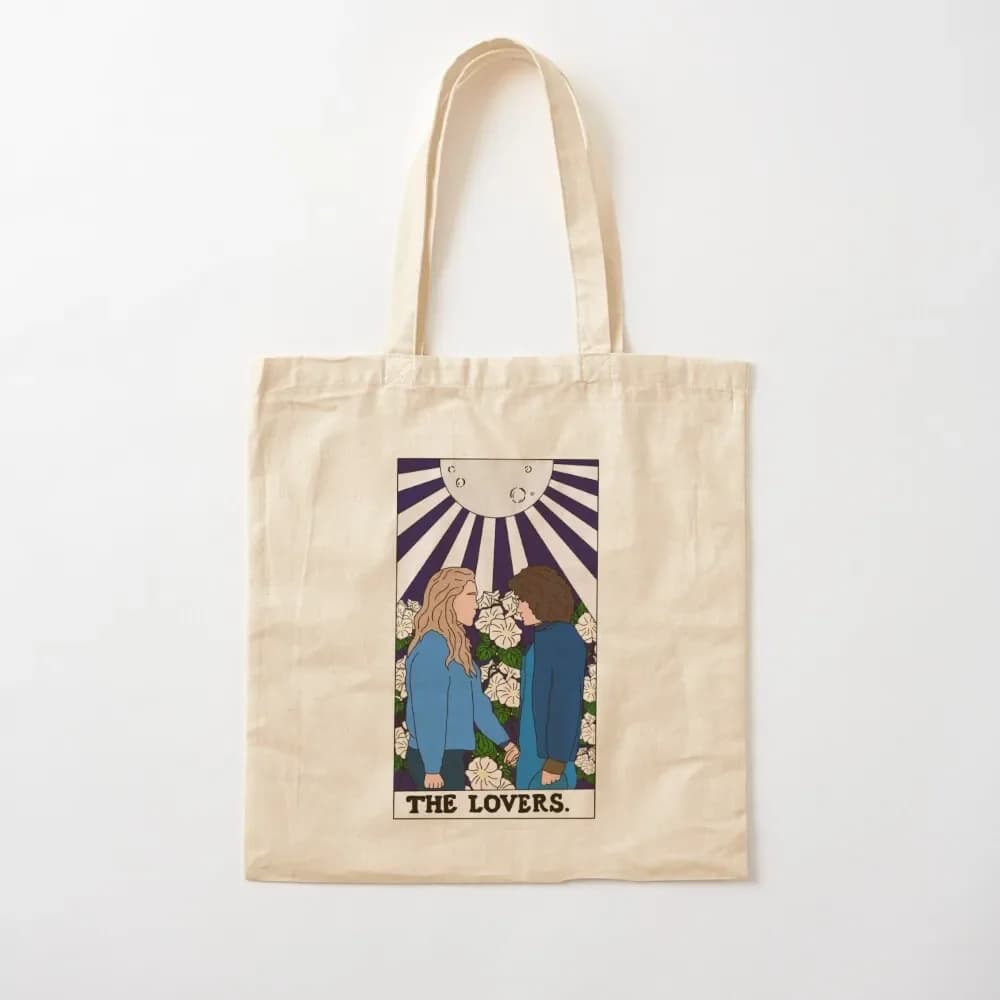 The Lovers Tarot Card Dani e Jamie - The Haunting Of Bly Manor Tote Bag borse personalizzate Shopper