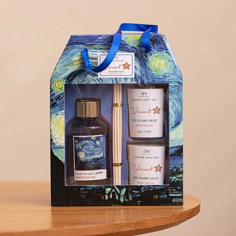 Set Diffusore di Fragranze AIKUN a Lunga Durata con Bastoncini, Profumo Rinfrescante, Senza Fumo, Confezione Regalo Personalizzabile, Fragranza per la Casa