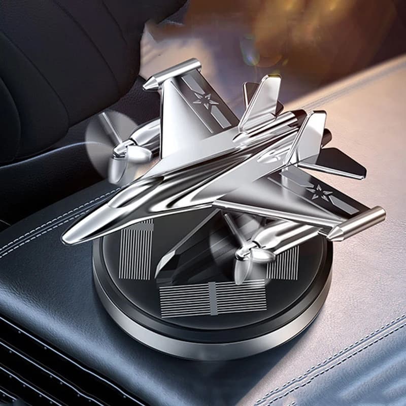 Solar Energy Auto Scenter with Rotating Elica, Aromi Diffuser, Gift Pack, Car Decoration