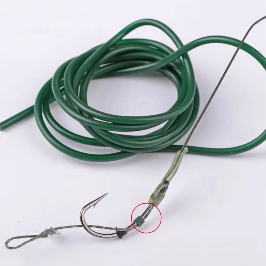 NGB 1M/2M Anti-Groviglio Rig Gancio Da Pesca Alla Carpa Tubo In Silicone Tubo Per La Sicurezza Piombo-Clip Sistema Manicotto Accessori