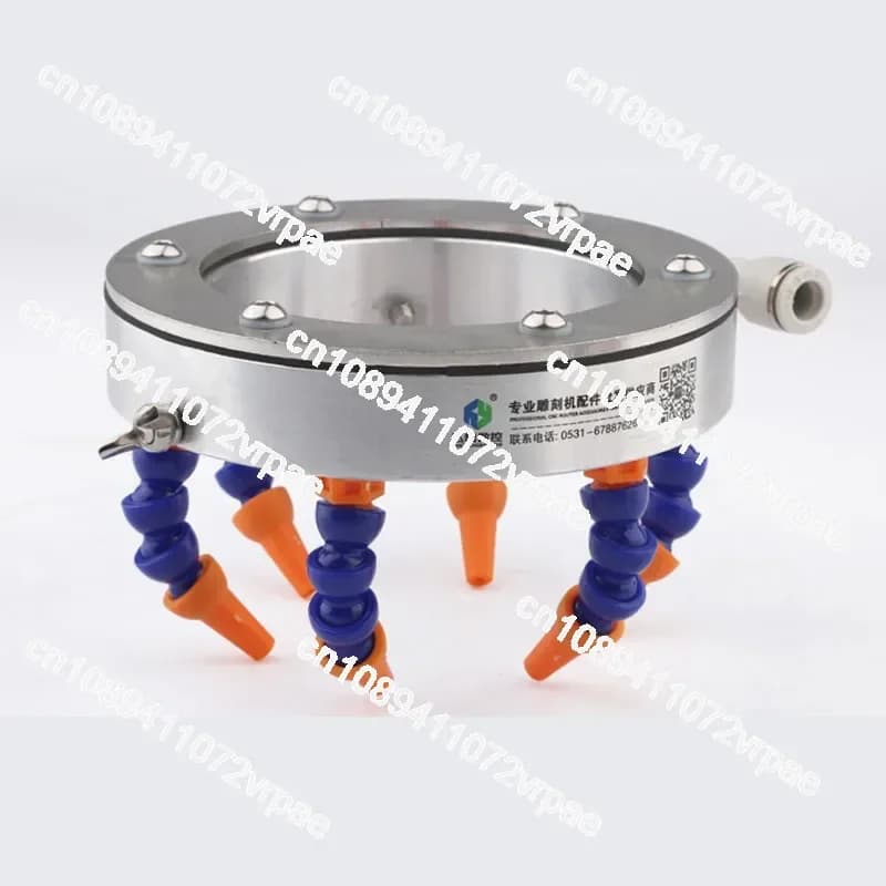 Anello di spruzzo del liquido di raffreddamento da 62 mm-150 mm per mandrino CNC, ugello di raffreddamento dell'acqua e dell'olio