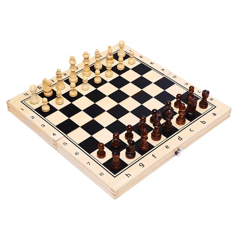 Factory direct sales high-quality wooden international chess pieces wooden chessboard set