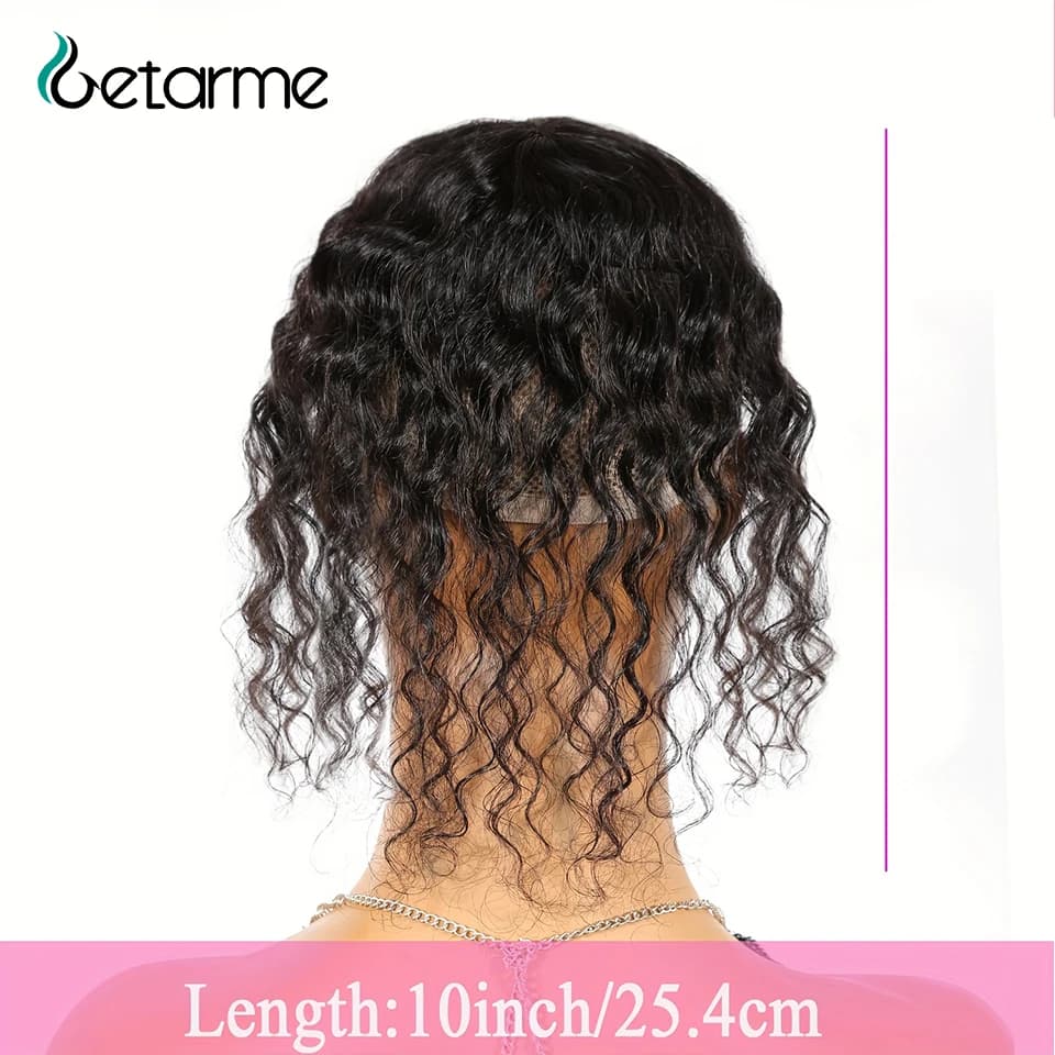 Getarme Hair Curl Clips Onda profonda Topper Capelli con frangia Clip invisibili in pezzi di parrucca Wiglet Aumenta il volume dei capelli umani