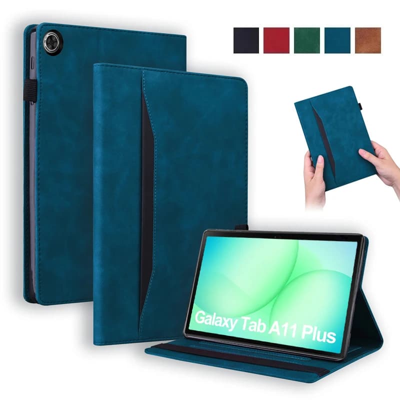 Coque per Samsung Tab A11 Plus Custodia di lusso in pelle PU Portafoglio Tablet Fonda per Galaxy Tab A11 Plus Custodia da 11 pollici SM-X230 X235 X236