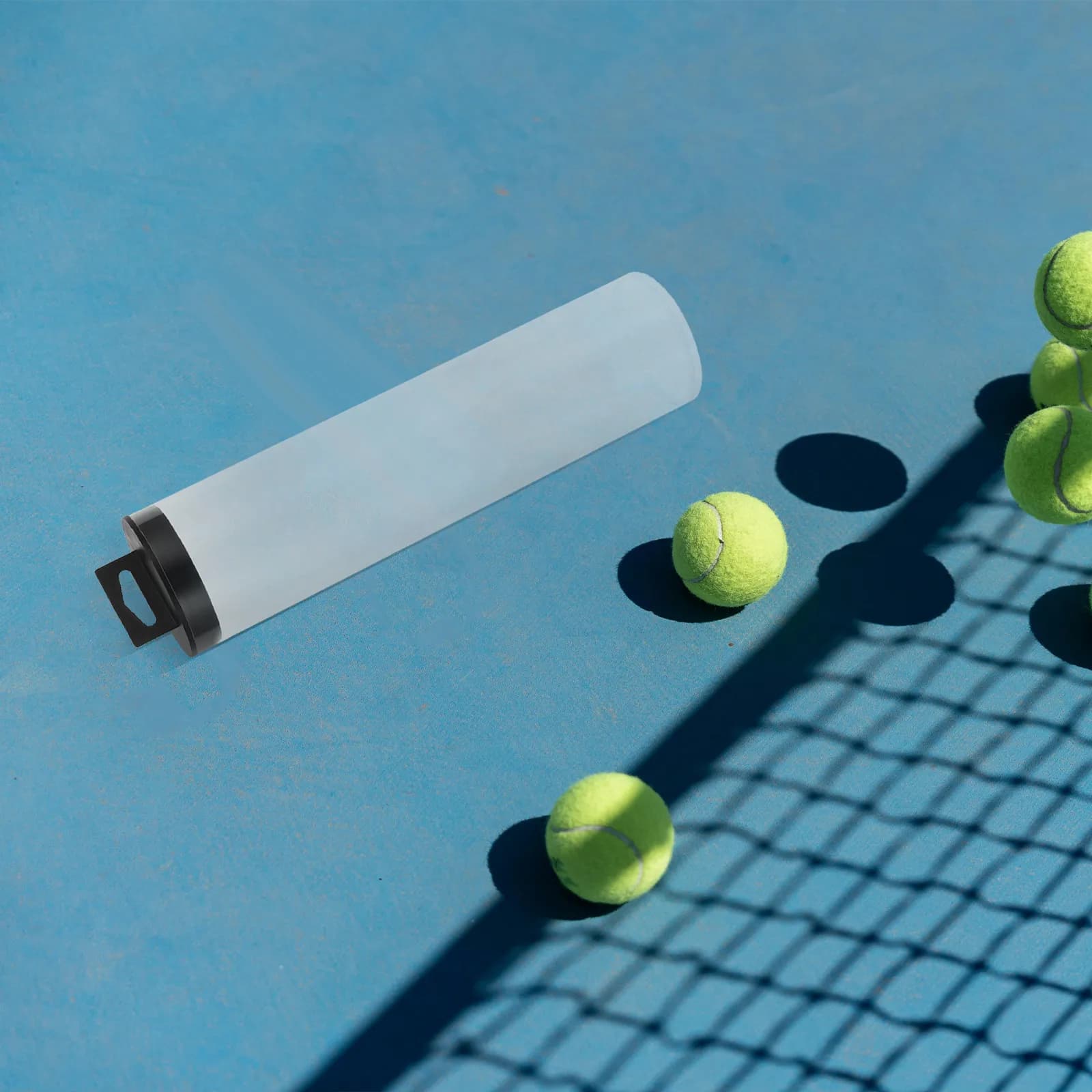Contenitore Cilindrico Trasparente in PVC per Palline da Tennis, Bottiglia Portatile Riutilizzabile per Organizzare e Conservare Palline da Tennis