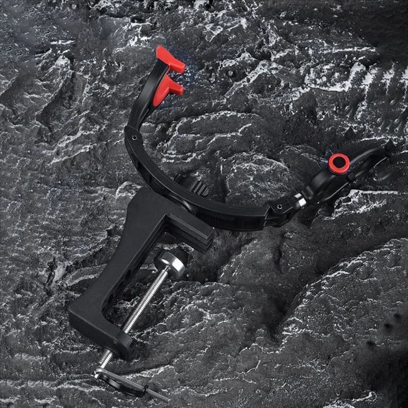 A06F-Regolabile 360 ° Supporto per torretta da pesca Staffa per canna da barca Supporto portatile per uso marino