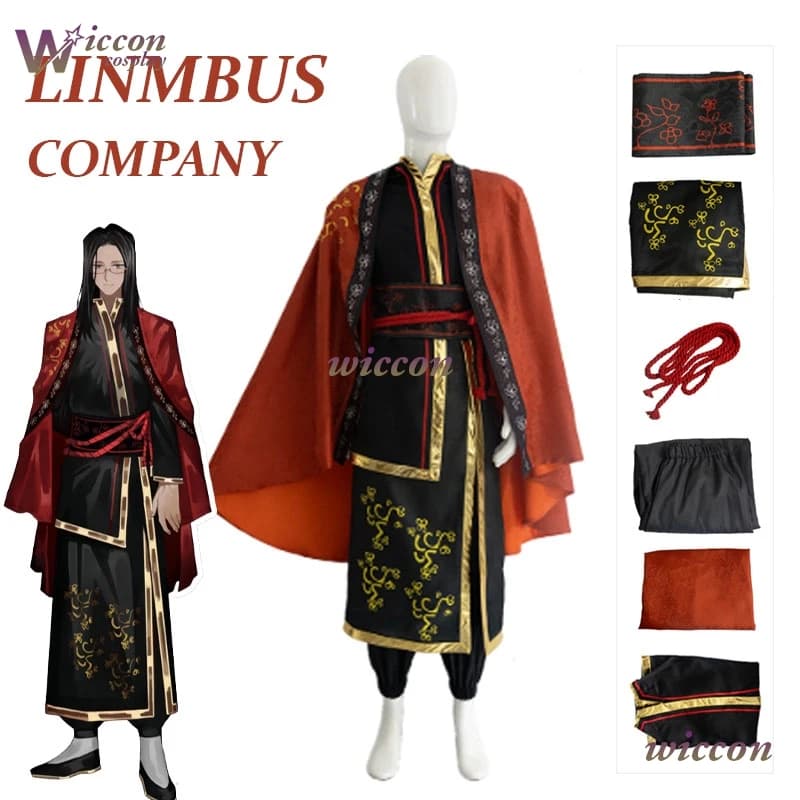 Gioco Limbus Company Wei Costume Cosplay Giacca Cappotto Pantaloni Set completo Clan di Xichun Donna Uomo Carnevale di Halloween Gioco di ruolo Vestiti