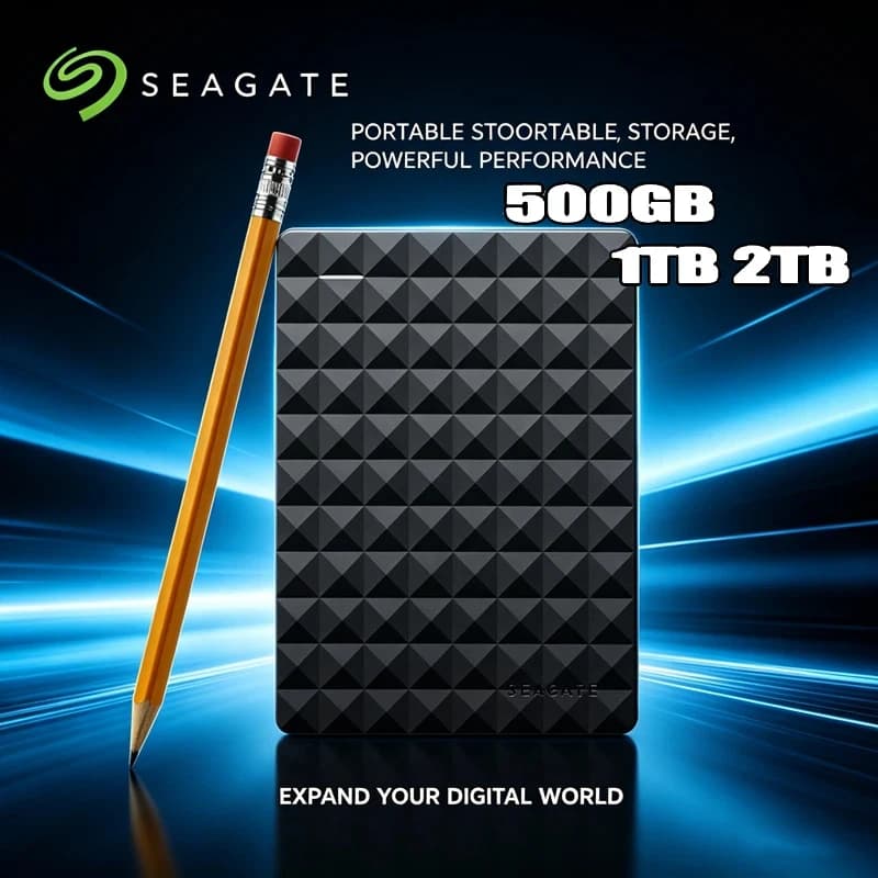 For Seagate OEM Expansion External HDD 320GB/500GB/1TB/2TB USB3.0 High-Speed 2.5" Portable Lightweight & Durable Hard Disk Drive