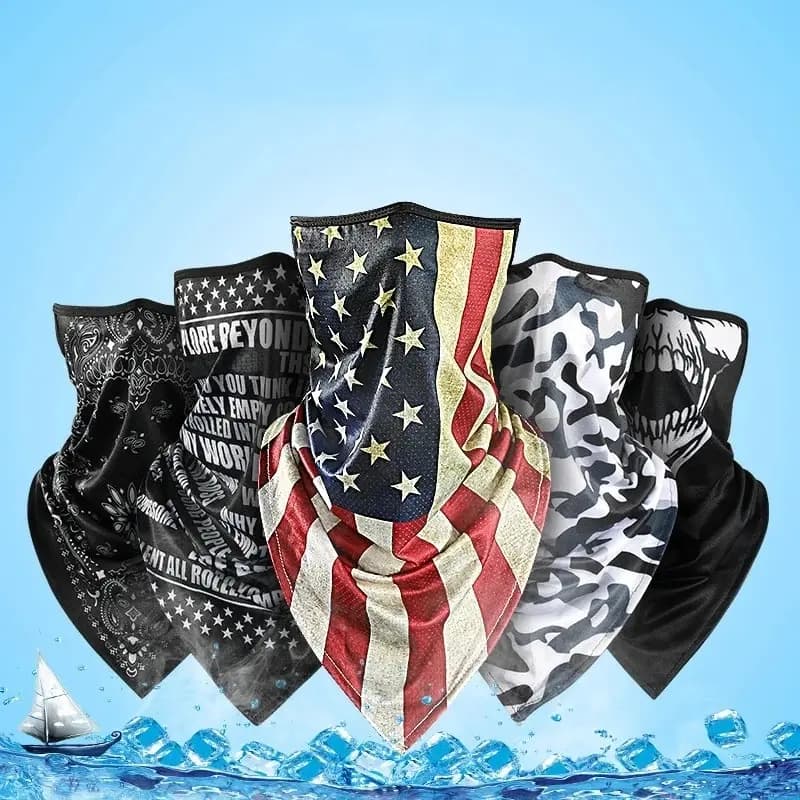 Balaclava Camouflage Motorcycle Face Ice Silk Mask Summer Anti-UV Running Riding Face Shield Sports Headwrap Moto Accessories