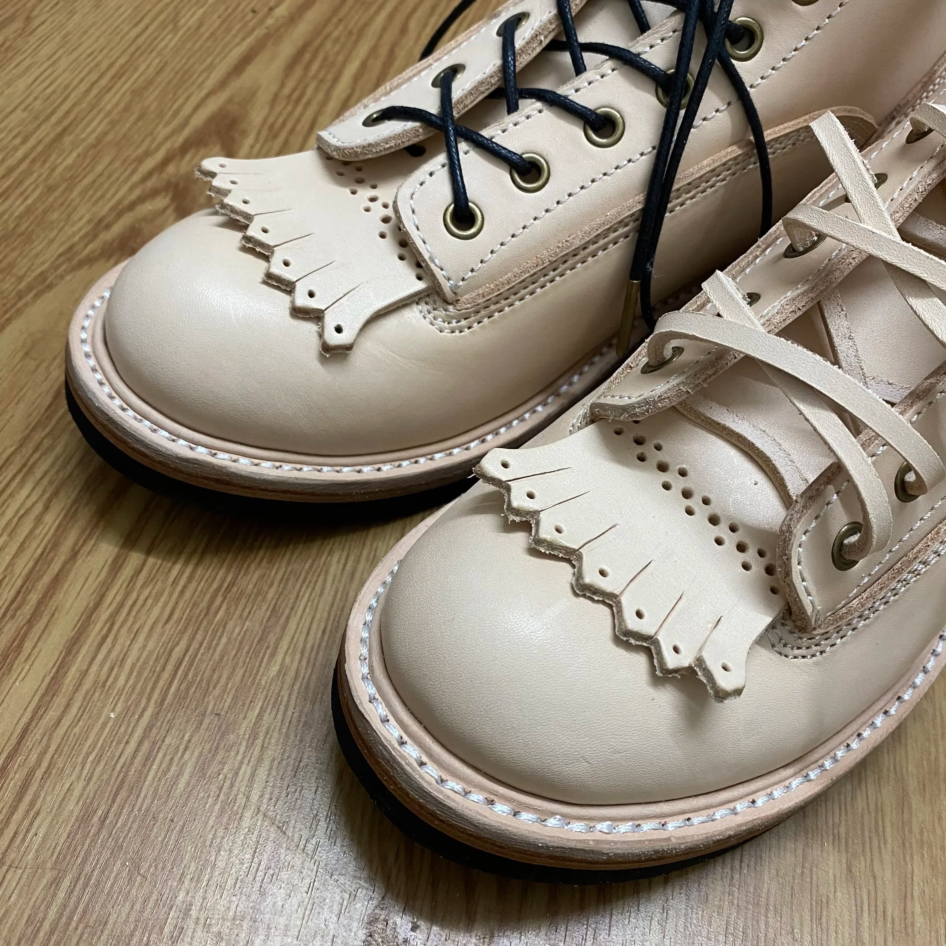 VTW1 RockCanRoll Size 35-50 Super Quality Genuine Italian Vegetable Tanning Cow Leather Handmade Goodyear Welted Boots