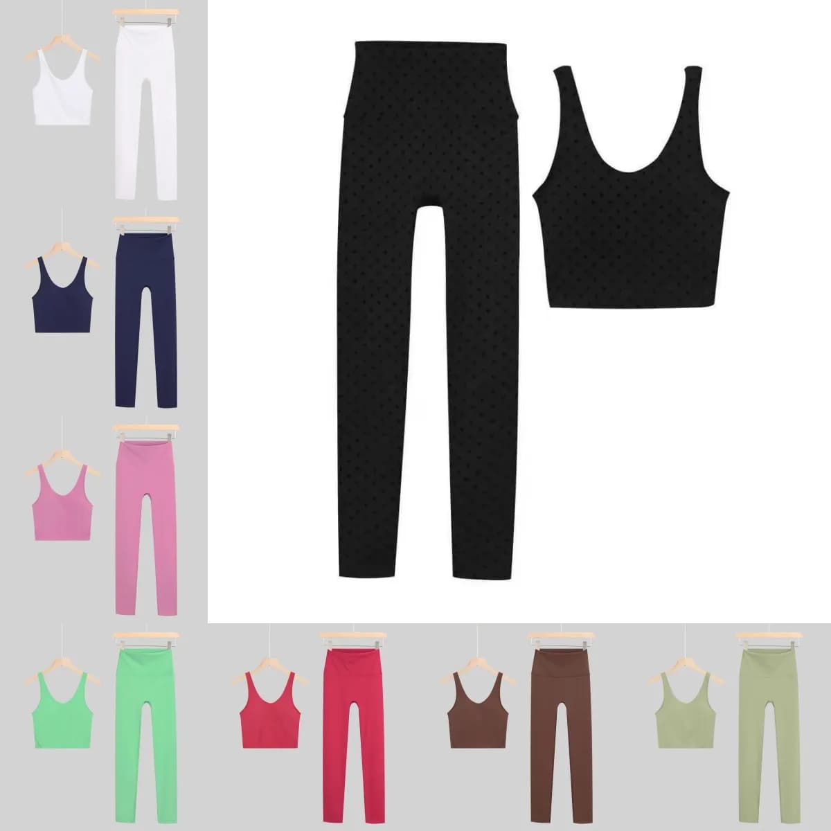 Design Women's Yoga Set, U Bra, Y Sporty Set, Top and Leggings for Fitness, Pilates, Training, Rapid Drying Yoga Pants