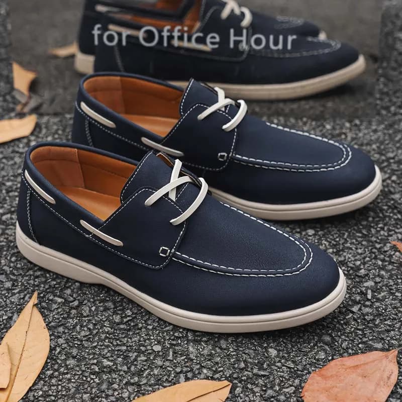 Men's slip on casual shoes four seasons new breathable lightweight soft-sole non-slip comfort fashion outdoor walking board shoe