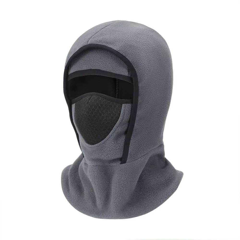 Fleece Lined Fleece Balaclava Lightweight Full Coverage Ski Face Mask Solid Colors Thermal Retention Winter Cycling Hat