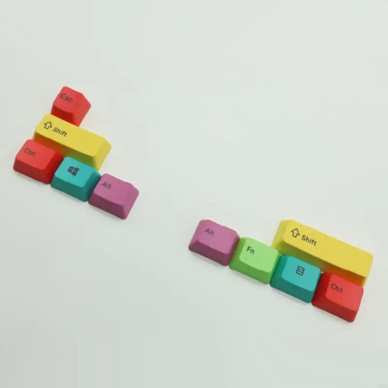 Profilo OEM PBT RGBY Modificatori CMYK 10 tasti Copritasti incisi al laser per copritasti Mac per tastiera meccanica Cherry MX