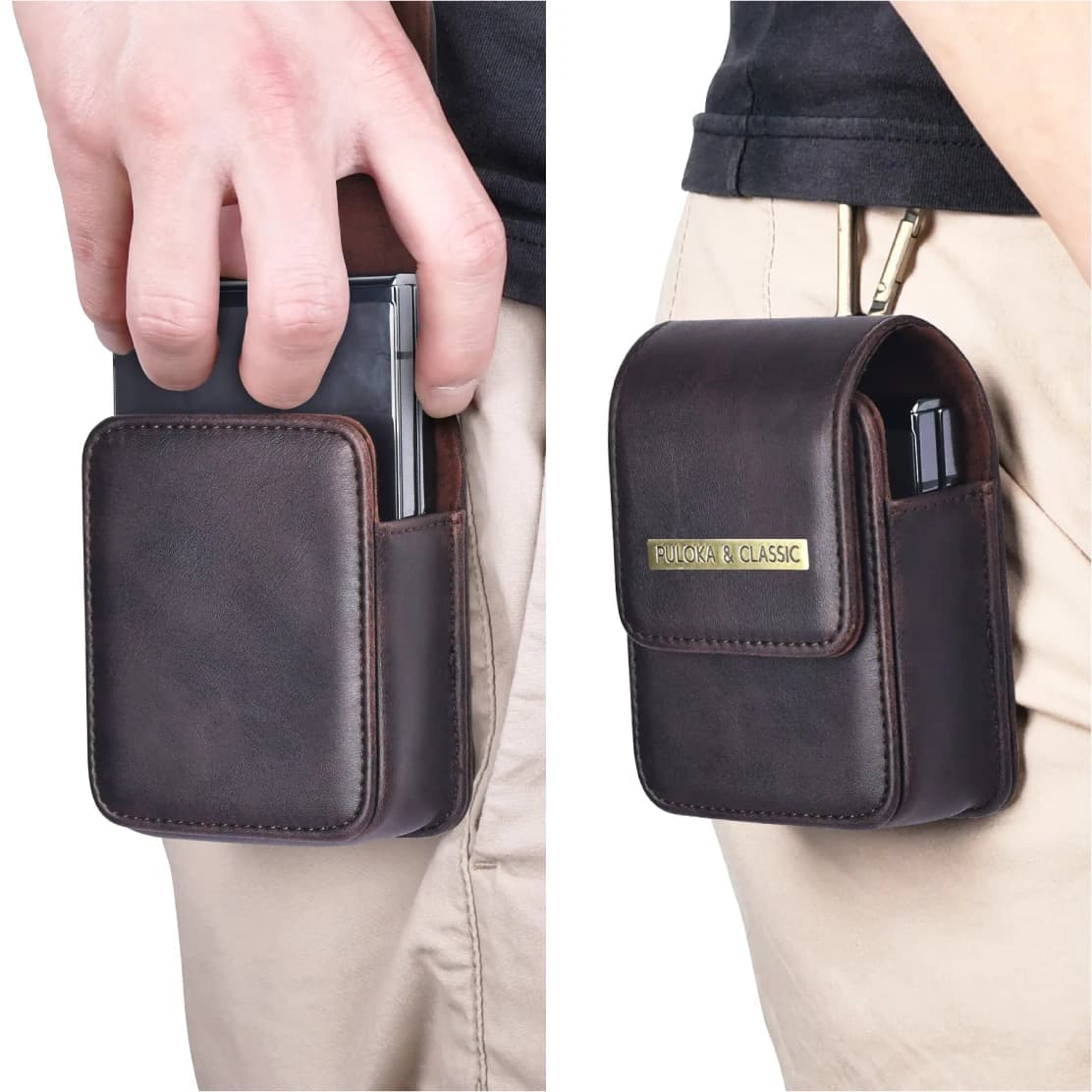 Custodia in pelle Vietao-Z Flip 6 per Samsung Galaxy Z Flip5 Flip4 Z4 Z3 Puloka Borsa per cellulare, cintura in vita