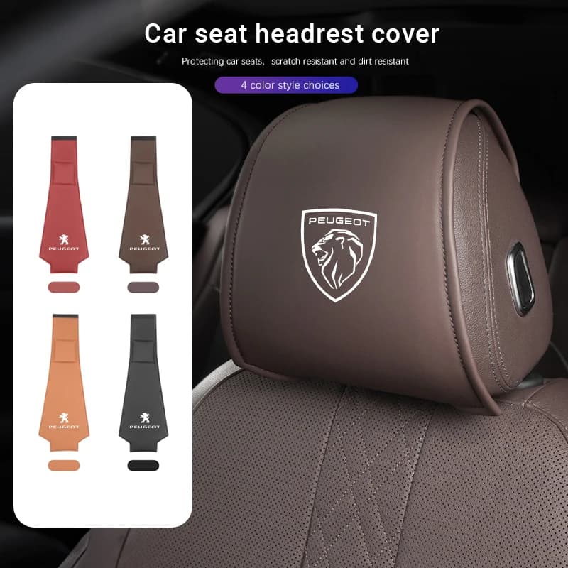 Car Seat Cover Car Bearing Poggiatesta Guscio Protective for Peugeot 206 308 208 207 3008 307 2008 508 407 5008 408 4008 Refter 301